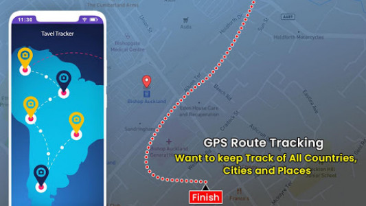 اسکرین شات برنامه GPS Tracking Route Planner & Maps Locator 3