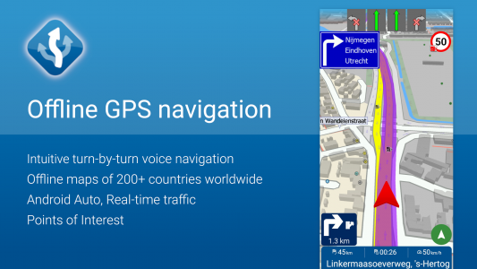 اسکرین شات برنامه MapFactor Navigator 1