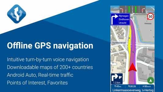 اسکرین شات برنامه MapFactor Navigator 1