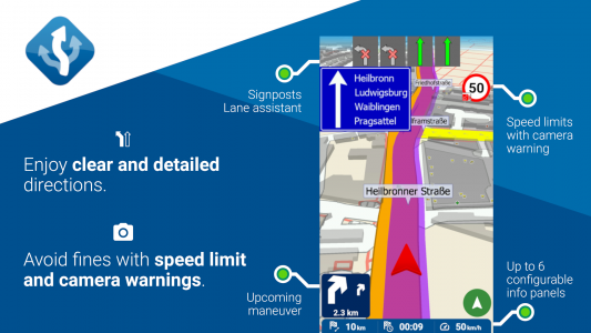 اسکرین شات برنامه MapFactor Navigator 2