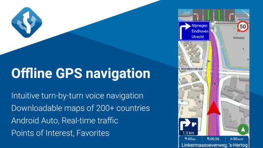 اسکرین شات 1 برنامه MapFactor Navigator