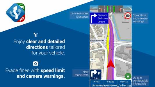 اسکرین شات 2 برنامه MapFactor Navigator Car Pro