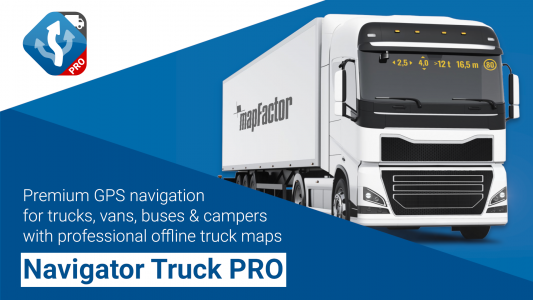 اسکرین شات برنامه MapFactor Navigator Truck Pro 1