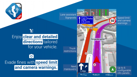 اسکرین شات برنامه MapFactor Navigator Truck Pro 3