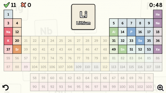 اسکرین شات 3 بازی Periodic Table Quiz