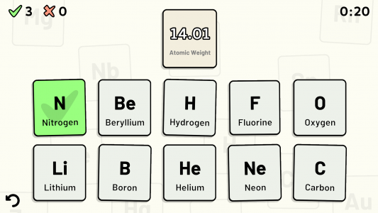 اسکرین شات 2 بازی Periodic Table Quiz