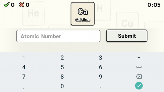 اسکرین شات 4 بازی Periodic Table Quiz