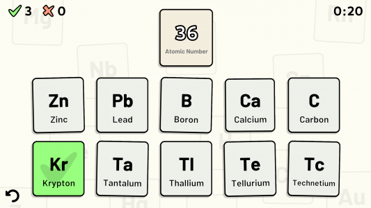 اسکرین شات 5 بازی Periodic Table Quiz