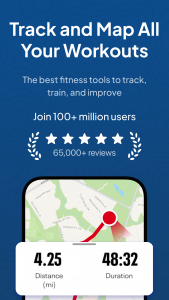 اسکرین شات 1 برنامه Map My Fitness Workout Tracker