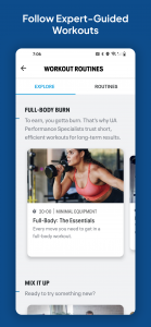 اسکرین شات 1 برنامه Map My Fitness Workout Tracker