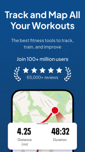 اسکرین شات 1 برنامه Map My Fitness Workout Tracker