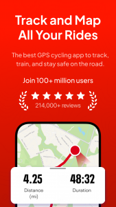 اسکرین شات برنامه Map My Ride With GPS Tracker 1