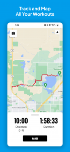اسکرین شات برنامه Map My Run GPS Running Tracker 1