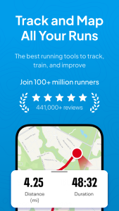 اسکرین شات 1 برنامه Map My Run GPS Running Tracker