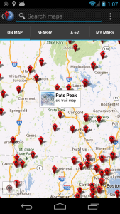 اسکرین شات برنامه GPS on ski map 8