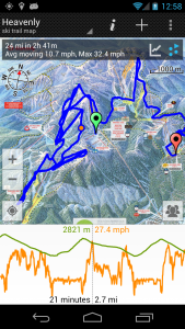 اسکرین شات برنامه GPS on ski map 4