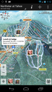 اسکرین شات برنامه GPS on ski map 5
