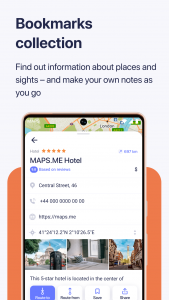 اسکرین شات برنامه MAPS.ME: Offline maps GPS Nav 3