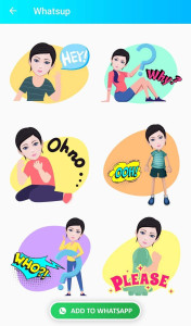 اسکرین شات 8 برنامه Avatar Sticker for WhatsApp