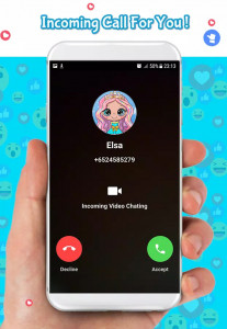اسکرین شات برنامه Fake Call  with Elssa & Chat 3