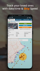 اسکرین شات برنامه Marine finder: Vessel navigation & ship tracker 3