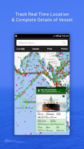 اسکرین شات برنامه Marine navigation: cruise finder & ship tracker 1
