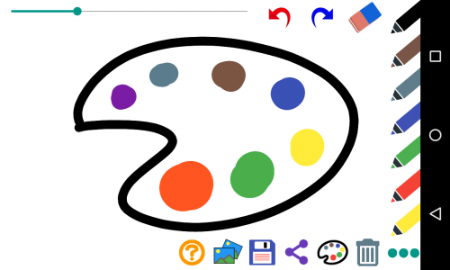 اسکرین شات 2 برنامه Paint for kids