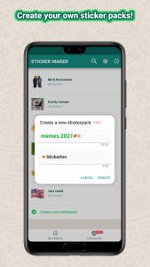 اسکرین شات 1 برنامه Sticker maker