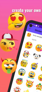 اسکرین شات برنامه Make Your Own Emoji Stickers 1