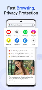 اسکرین شات برنامه Smart Browser - Safer & Fast 1