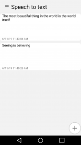 اسکرین شات 1 برنامه Speech to text