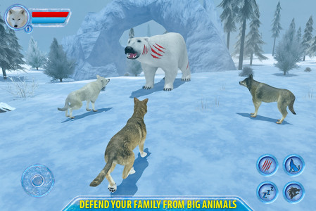 اسکرین شات بازی Arctic Wolf Sim 3D 2