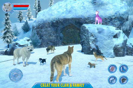 اسکرین شات بازی Arctic Wolf Sim 3D 1