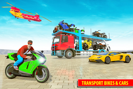 اسکرین شات بازی Moto Bike Transport Truck 1