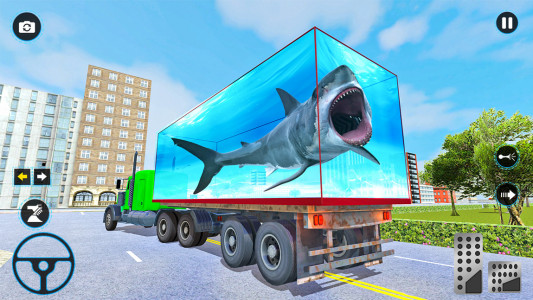اسکرین شات بازی Sea Animal Transport Truck 3D 1
