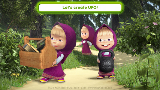 اسکرین شات بازی Masha and the Bear: UFO 3