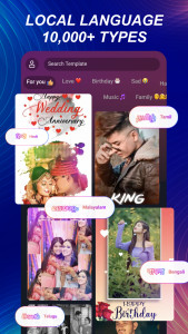 اسکرین شات 2 برنامه mAst: Music Status Video Maker