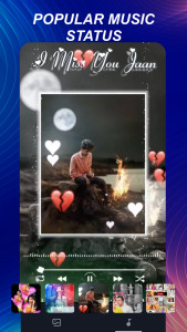 اسکرین شات 3 برنامه mAst: Music Status Video Maker