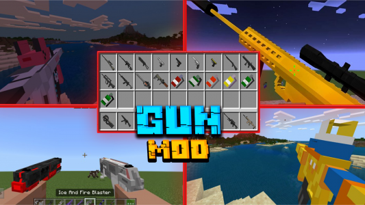 اسکرین شات برنامه Gun Mod for Minecraft 1