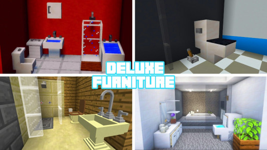 اسکرین شات برنامه Deluxe Furniture Mod for MCPE 2