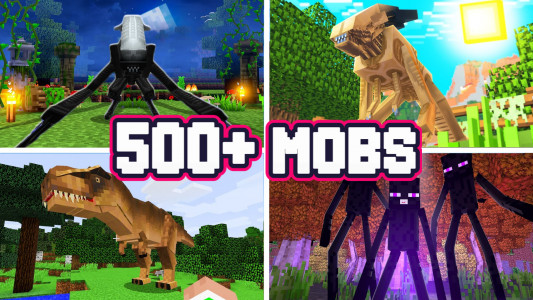 اسکرین شات برنامه 500 Mobs for Minecraft PE 4
