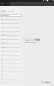اسکرین شات برنامه California Content Standards 6