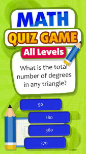 اسکرین شات بازی Math All Levels Quiz Game 1