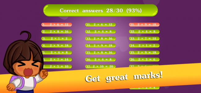 اسکرین شات 8 بازی Math: Multiply & Division