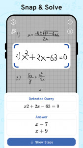 اسکرین شات برنامه AI Math Scanner: Maths Solver 1