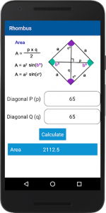اسکرین شات برنامه Geometry Formula & Calculator 3