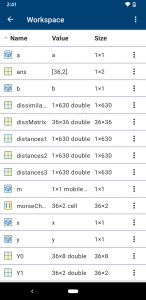 اسکرین شات برنامه MATLAB Mobile 7