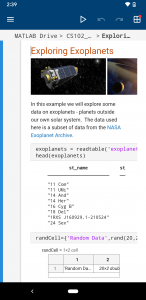 اسکرین شات برنامه MATLAB Mobile 6