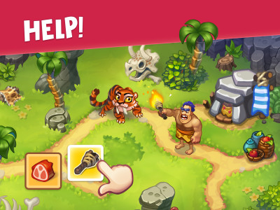 اسکرین شات 1 بازی Tribe Dash - Time management