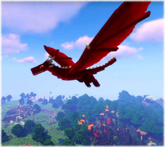 اسکرین شات 1 برنامه RLCraft Mod Dragons for PE